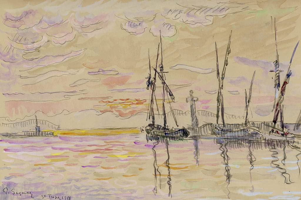 Affiche en toile St Tropez Paul Signac 60x90cm reproduction artistique premium - 5