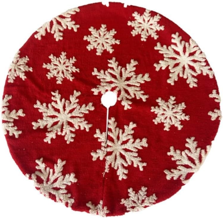 Tree Skirt Christmas Christmas Tree Skirt Snowflakes Plush Socks Christmas Supplies Tree Bottom Decoration Christmas Tree Decoration Supplies Christmas Tree Skirts