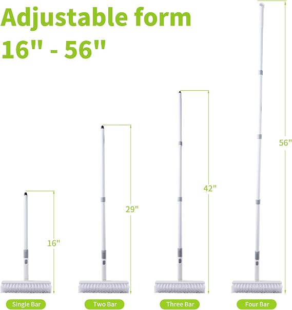 BOOMJOY Double-Sided Floor Scrub Brush & Floor Scrub Brush