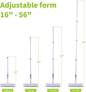 BOOMJOY Double-Sided Floor Scrub Brush & Floor Scrub Brush