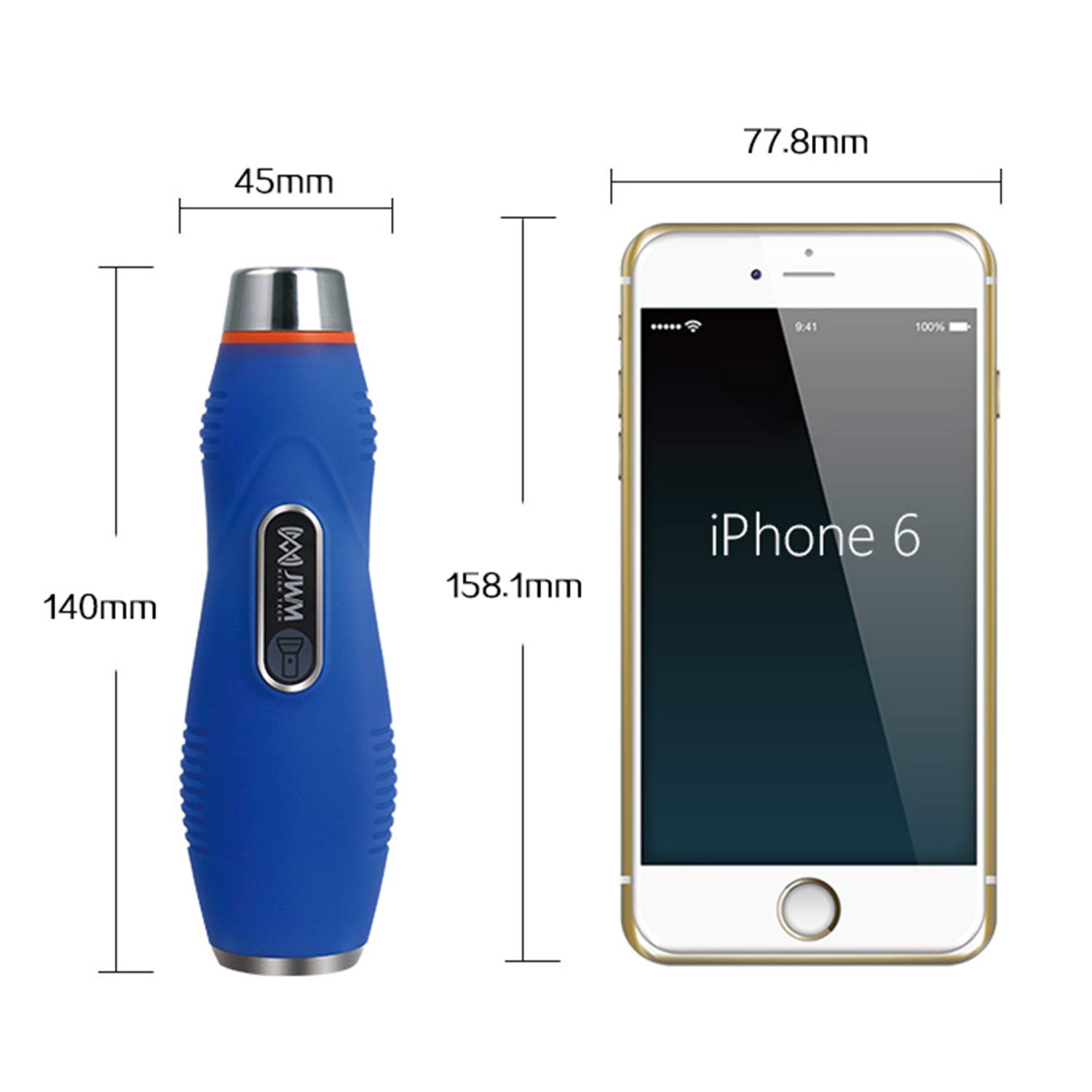 JWM Guard Patrol System with Flashlight, iButton Security Patrol Tour Wand Reader, Cloud Software Alarm Clock Pedometer