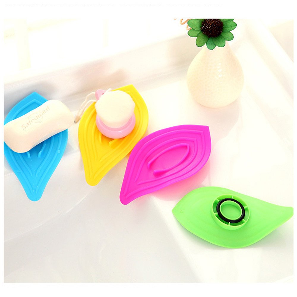 callm Multifunction Sliding Ring Leaves Soap Box Drain Sink and Kitchen Sink Sponge Holder (Random Color)