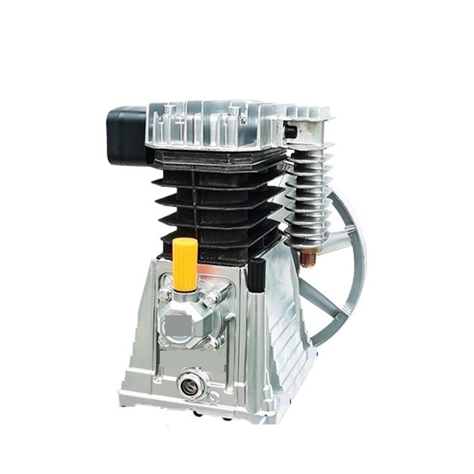 Cylinder Double Cylinder Air Compressor Pump Head Assembly Aluminum Piston Replacement for Motor for Machine(1.8kw)
