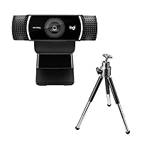 Logitech C922 Pro Stream Webcam, Streaming Veloce HD 1080p/30fps o 720p/60fps