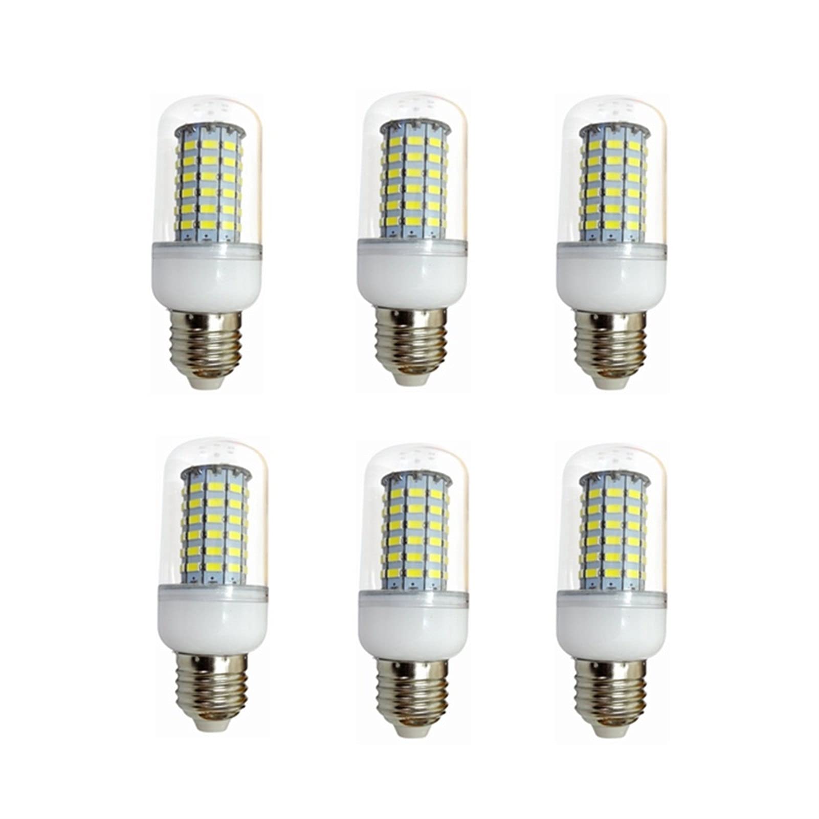 ANTYX Żarówka LED 12V Lampa 24 V E27 Żarówka LED 10W Oświetlenie LED do AC / DC12-60V Niskie napięcia Żarówki 6 sztuk/partia (Color : Zimna biel)