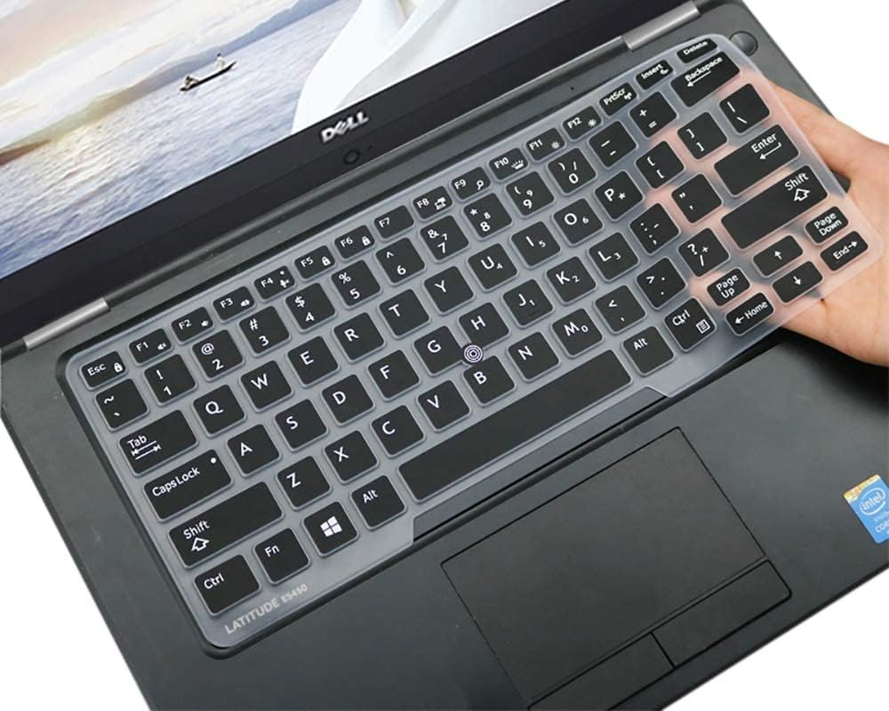 Capsa Silicone Keyboard Cover for Dell Latitude 5480 5490 7490 14 inch Laptop (Black) (B0CV5TJQZ6) Amazon Price History, Amazon Price Tracker