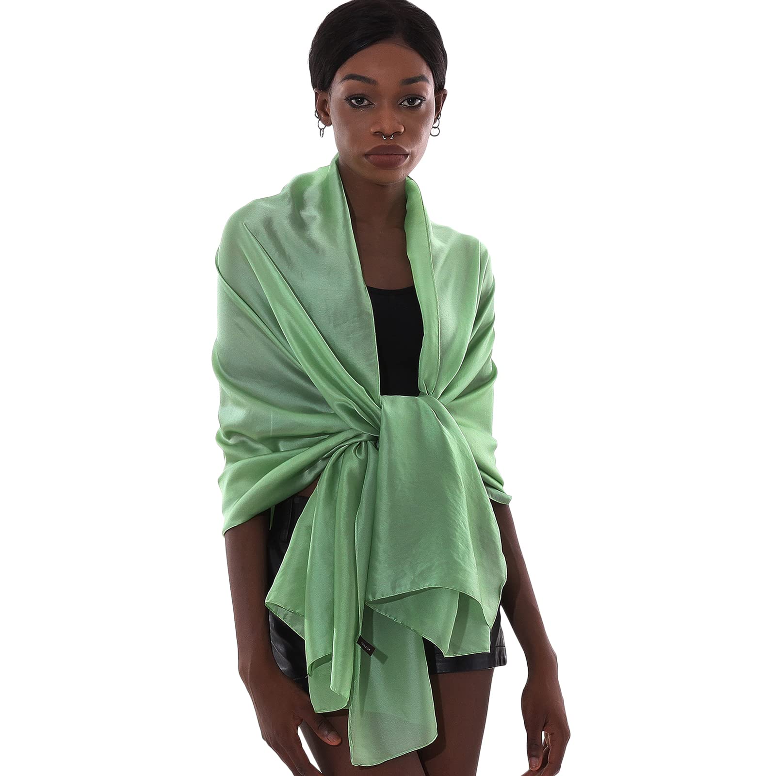 Sciarpa Donna Leggera Scialle Sciarpe Elegante Cerimonia Foulard Pashmina Scilla Stole Primavera Estate