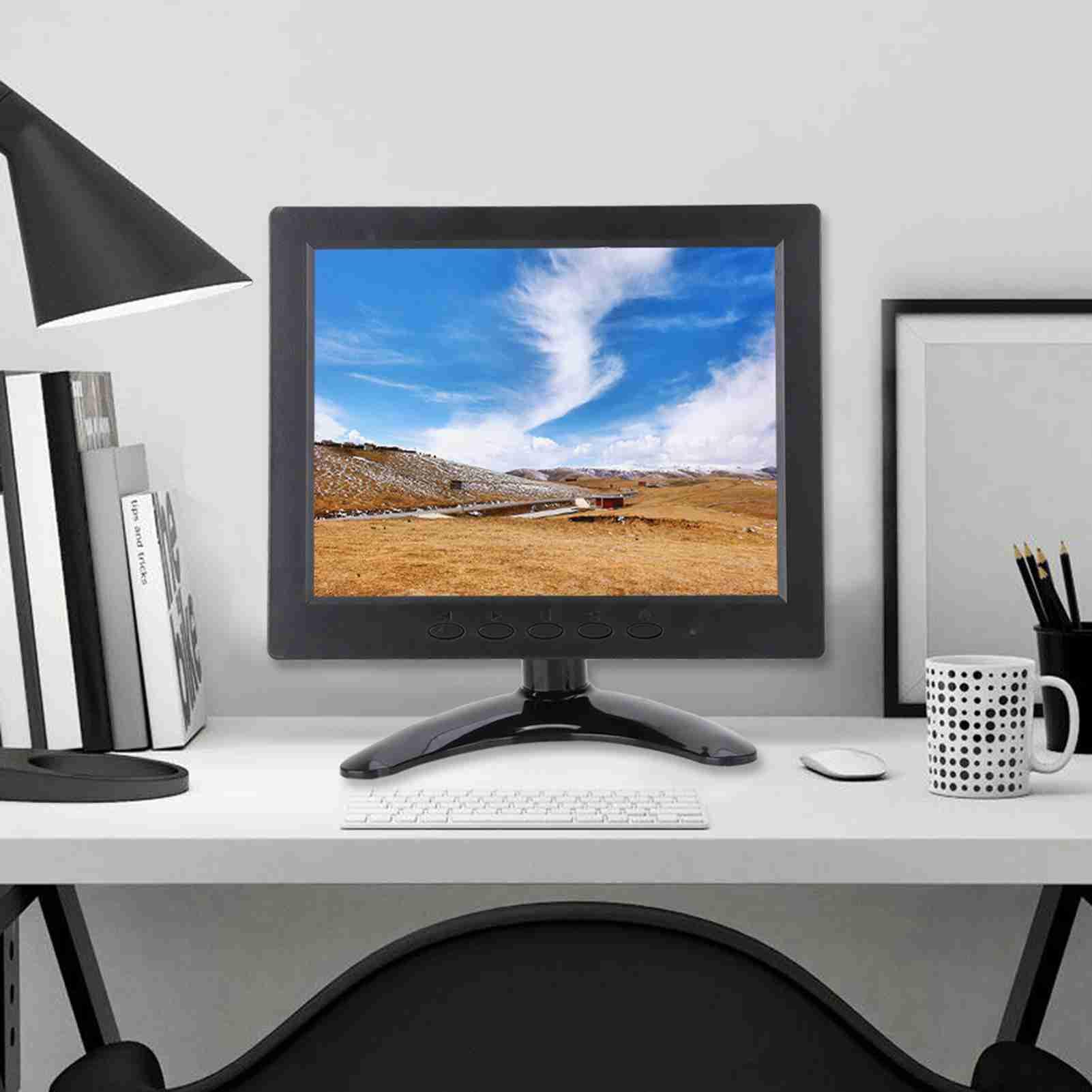 Moniteur D'affichage Lcd Couleur 8 Pouces,Écran Vidéo Tft,Résolution 1024x768,5 Moniteur D'affichage Lcd Couleur 8 Pouces,Écran Vidéo Tft,Résolution 1024x768,5