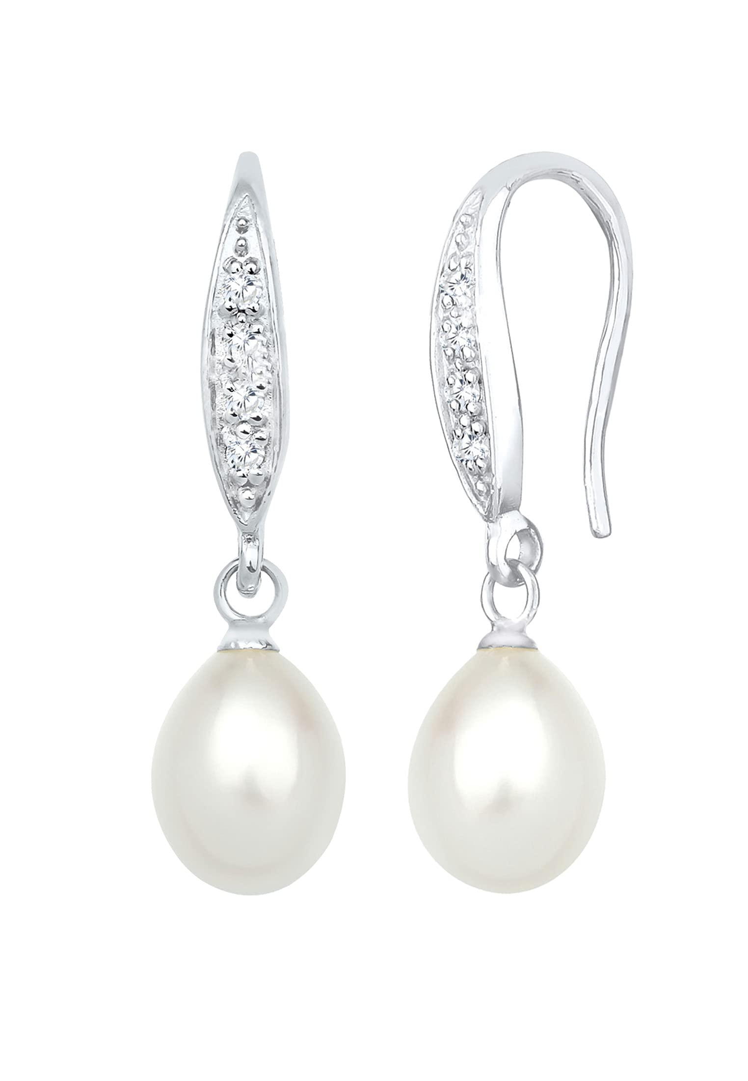 Elli Women's 925 Sterling Silver Xilion Cut Zircon Earrings 0305941613
