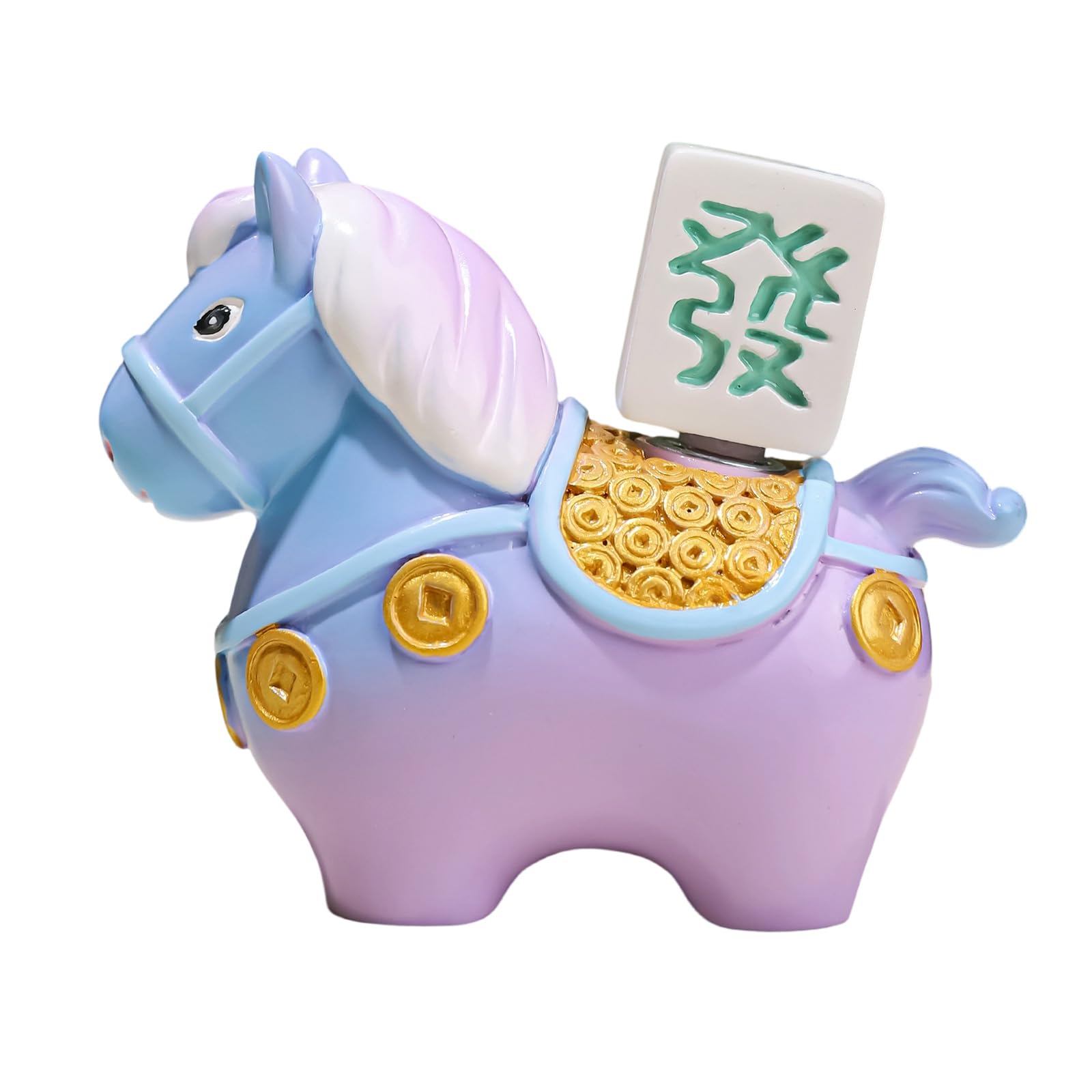 Nucelit Lucky Animal Statue Resin Decoration for Kids Room Decoration and Festival Ambiances with Smooth Surfaces Resin Craft Item