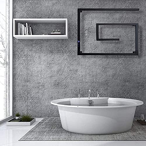 Tendedero calefaccionado de acero inoxidable negro con diseño de pared 2