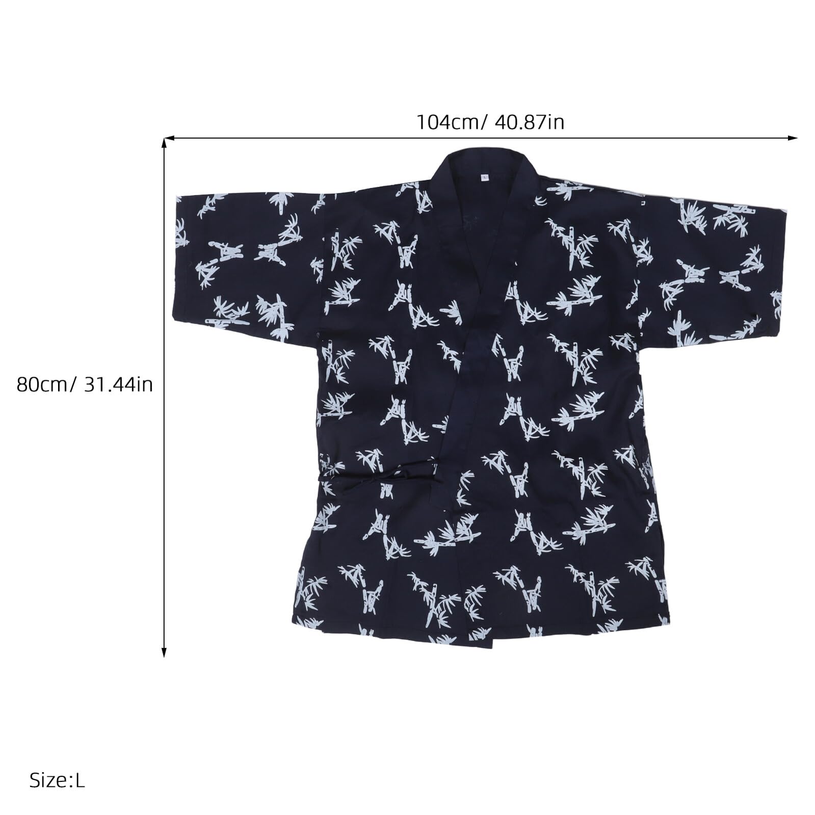 Healvian Giacca da Chef Sushi Giapponese Tradizionale Kimono Uniforme Professionale per Cucina Uomo Donna Resistente e Adatta Ristorante Divisa Coordinata per Team Abbigliamento da Lavoro