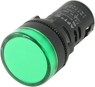 uxcell AC 220V LED Power Indicator Pilot Signal Lamp 22mm Green Light