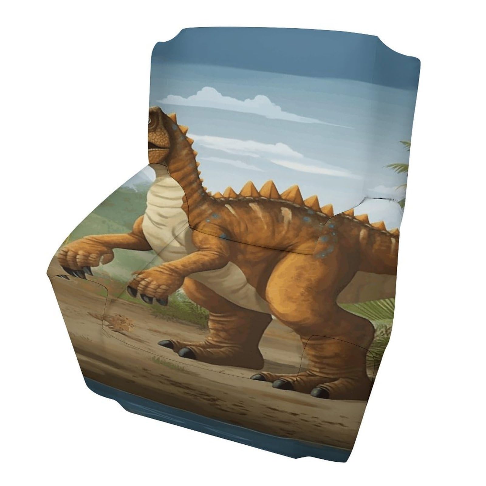 Fekiloot Style Jurassic Period Dinosaur Couch Cover Sofa Cover Sofa Slipcover