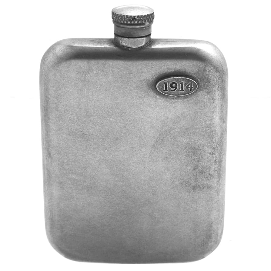 ★Eva　新品未使用スキットル　PEWTER HIP FLASK 8oz Plain Tall Pewter Hip Flask - UK-englishpewter