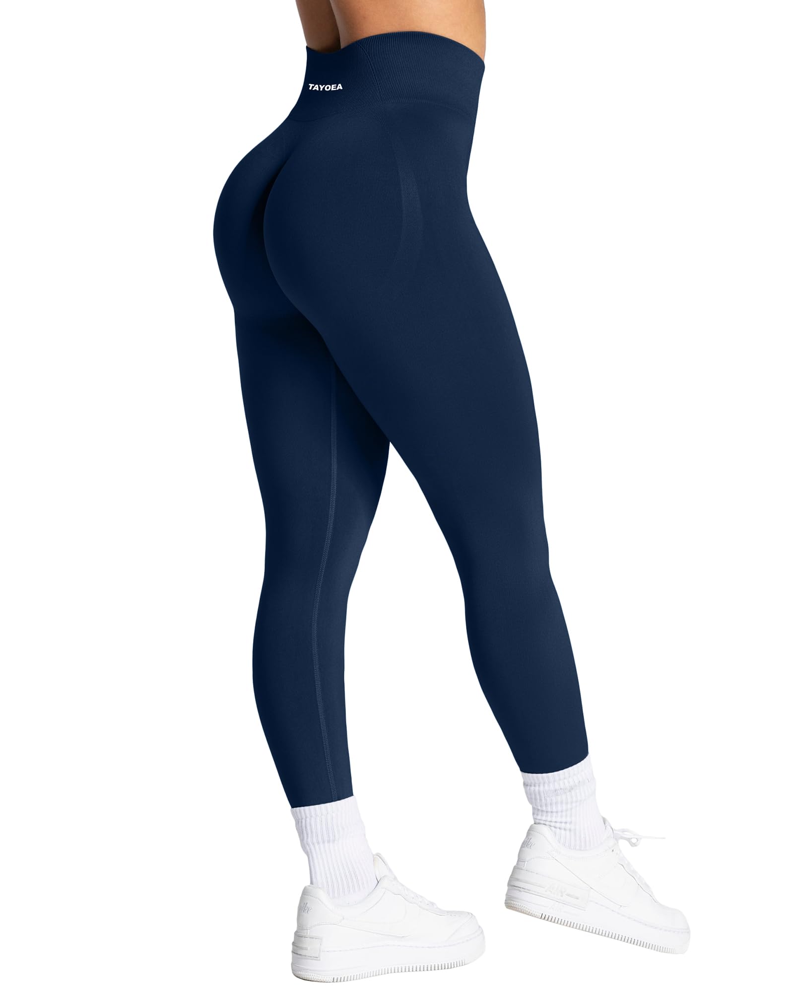TAYOEA Sport Leggings Damen mit Scrunch Butt Push Up Booty Lifting Sporthose Blickdichte Nahtlos sportleggins für Yoga Gym Alltag