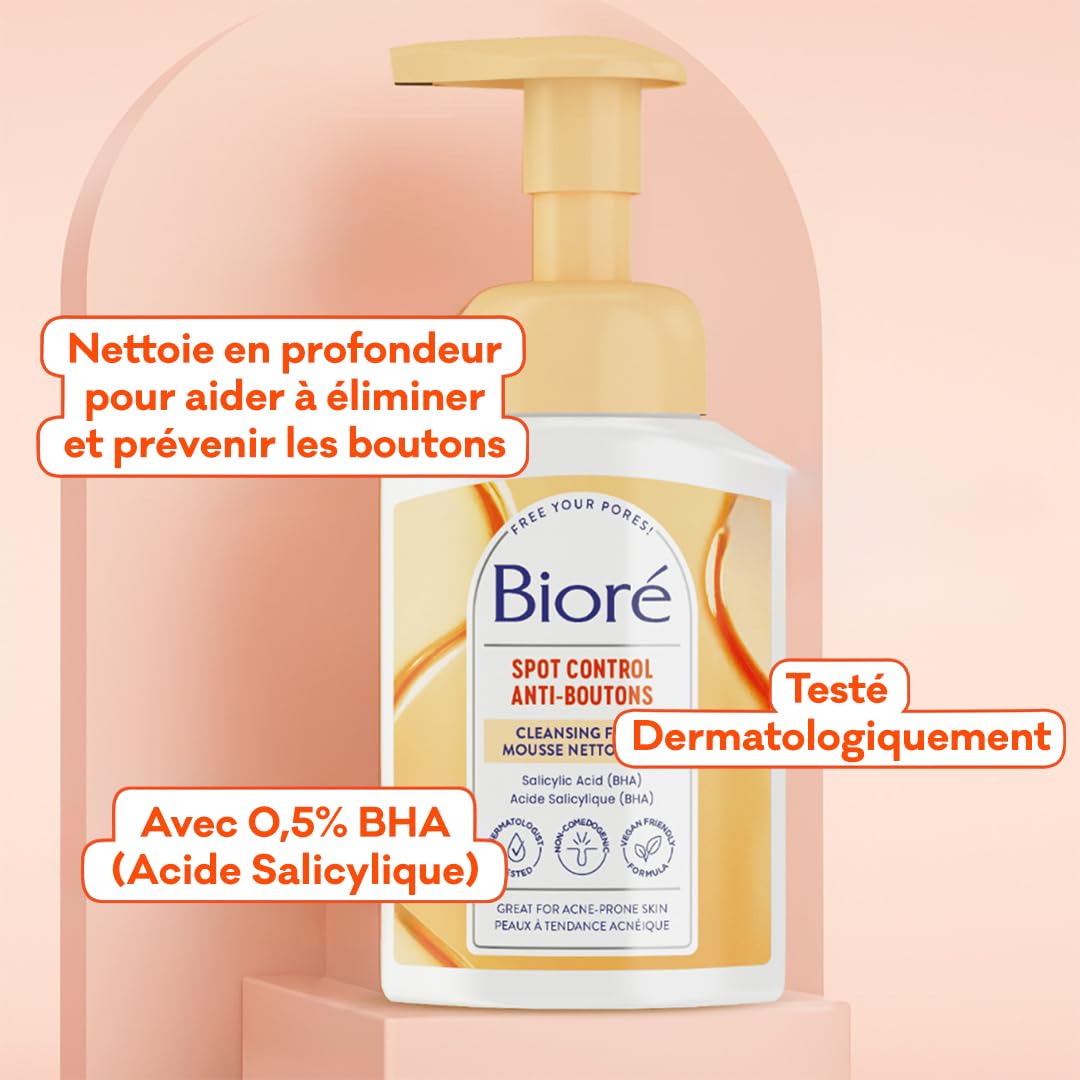 Biore Mousse Nettoyante BHA Anti-Boutons 200ml