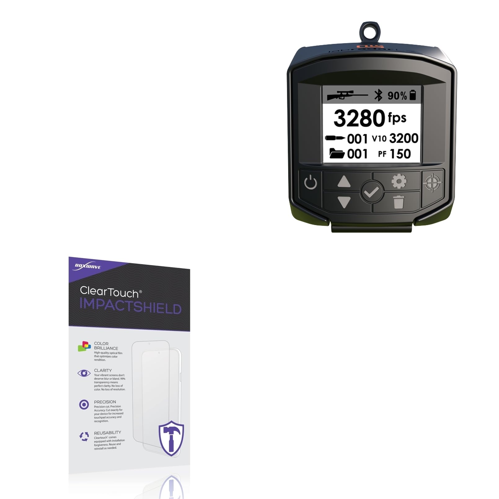 BoxWave Screen Protector Compatible with Infinition Inc Labradar LX - ClearTouch ImpactShield (2-Pack), Impenetrable Screen Protector Flexible Film