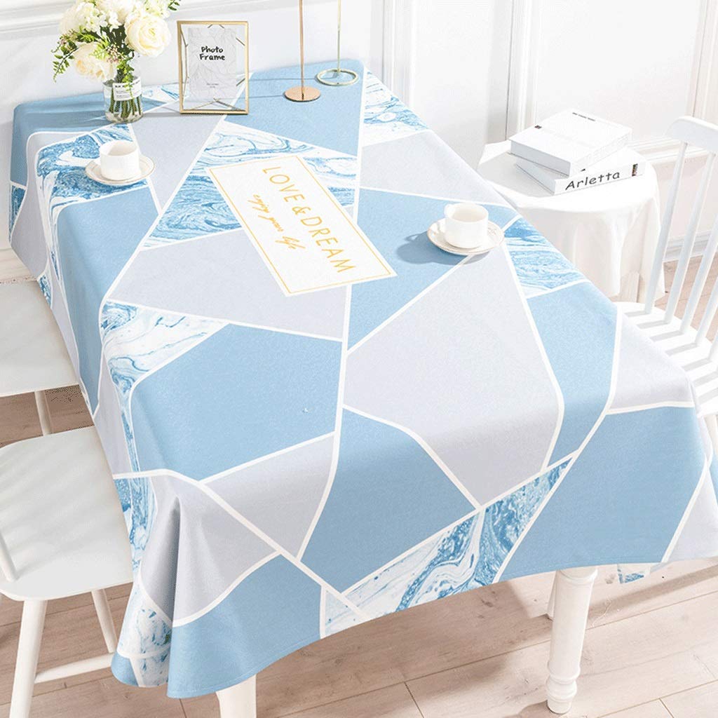 Table Cloth Square Rectangular Tablecloth Cotton and Linen Tablecloth Dustproof F 100 * 140Cm