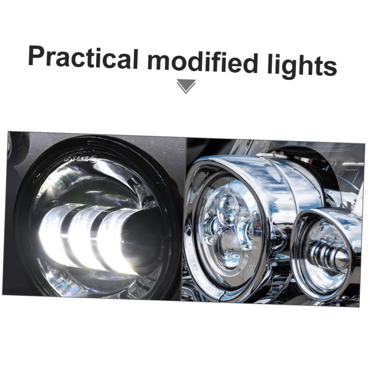 OUNONA Para 4 5 Led Motocyklowych Reflektorów Przeciwmgielnych Przednie Światło Do Motocykla Odporne Na Warunki Atmosferyczne Bezpiecznej Jazdy