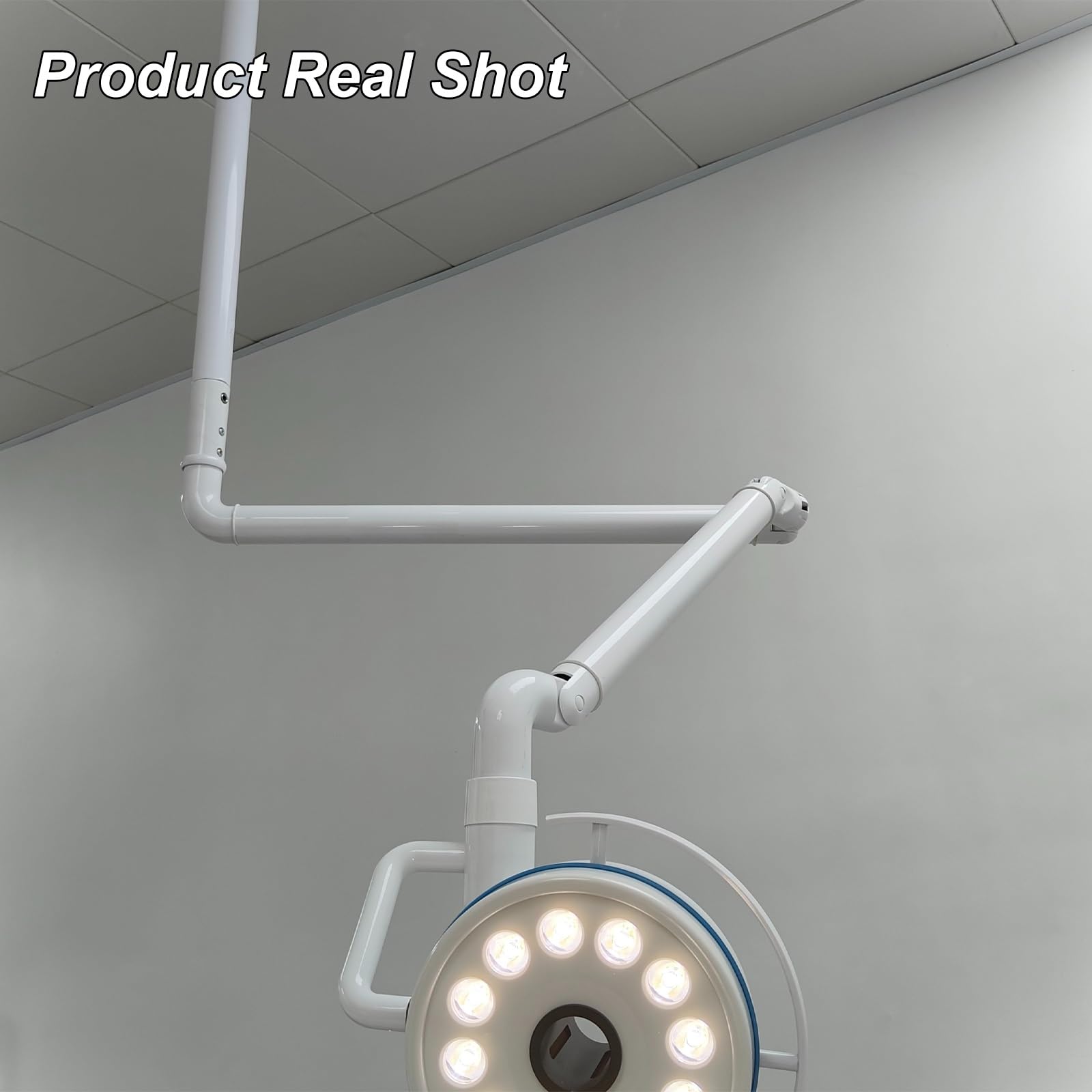 Lampa do Badań Chirurgicznych, Lampa Sufitowa do Badań Weterynaryjnych, Regulowana Jasność, Oszczędność Miejsca, Klinik i Salonów Kosmetycznych