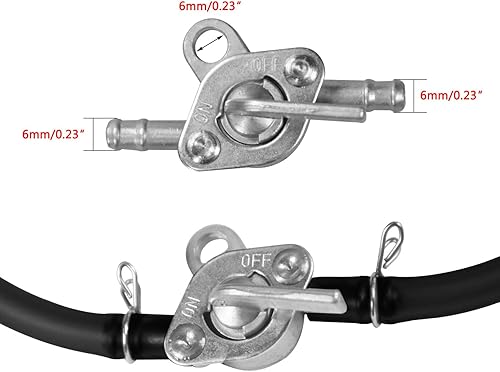 Miniatura 5 de HOLATO Kit de línea de combustible para filtro de aire de carburador PZ19 para carburador de 50 cc, 70 cc, 90 cc, 110 cc, 125 cc, Tao Tao, GK110,