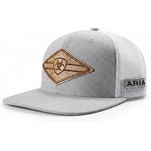 ARIAT Men's Diamond Boot Stitch Patch Snapback Trucker Cap, One Size