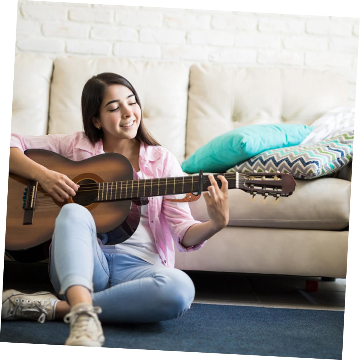 Toyvian 5stücke Gitarre Kapodaster Aus Zinklegierung Tragbarer Modifizierter Clip Für Akustik Und Folk-gitarren Für Anfänger Und Profis Schützt Die Saiten Und Liefert Präzisen
