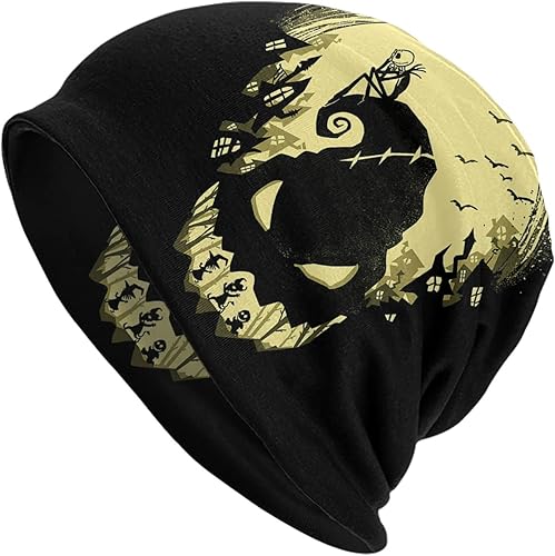 Miniatura 1 de Gorro de punto de Navidad para invierno, para exteriores, cálido, con estampado de calavera para adultos