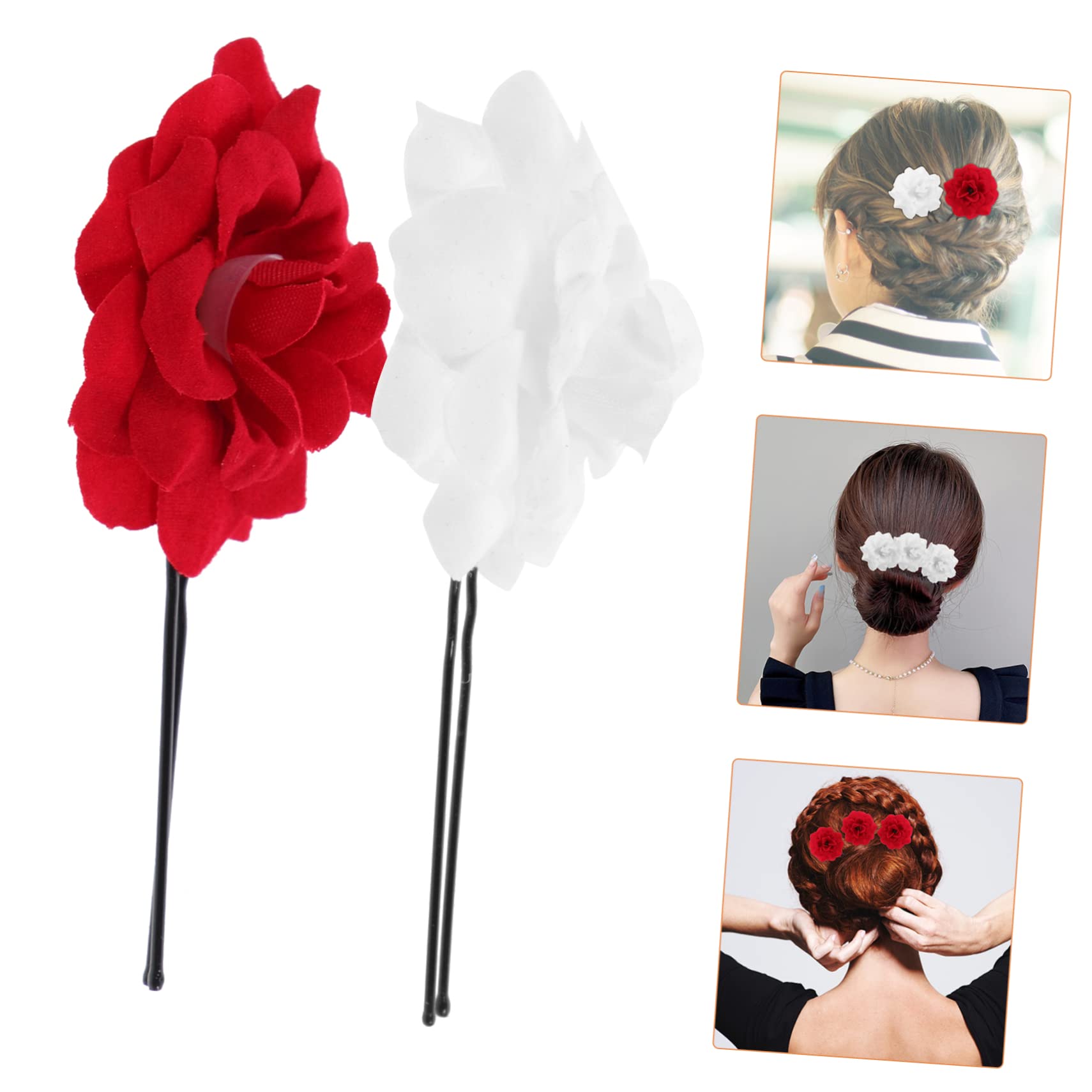 Abaodam 30piezas Horquillas De Flores Para Novia Horquillas u Forma Para Peinados De Boda Accesorios Elegantes Para Mujeres