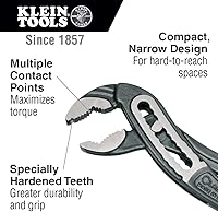Vista 2 de KLEIN TOOLS D5052KIT Juego de 2 piezas de alicates de bomba clásicos Klaw, alicates de bomba de 7 pulgadas y 10 pulgadas, diseño compacto