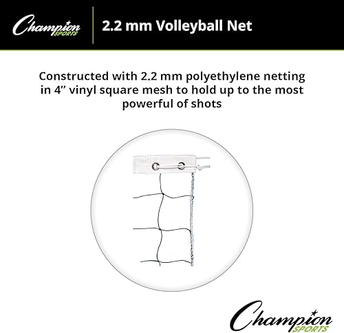 Vista 14 de Champion SportsVolleyball Nets Negro/Blanco