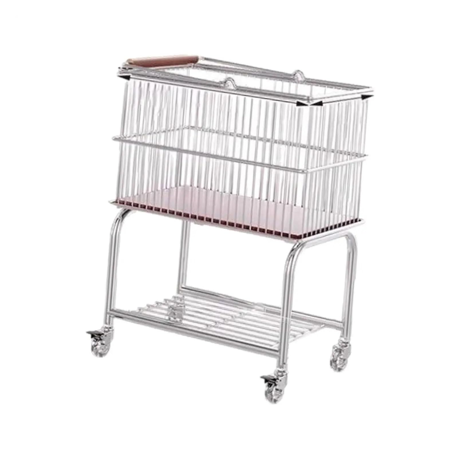 Laundry Trolley Steel Wire Laundry Basket Cart