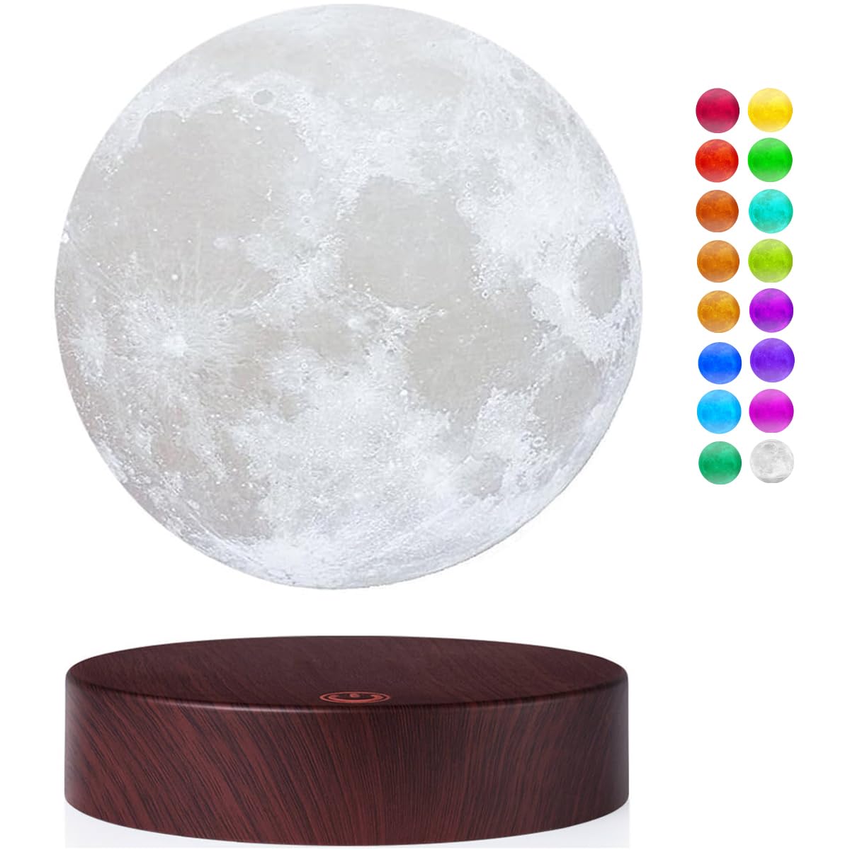 VGAzer Levitating Moon Lamp with 16 Colors (16 Colors)