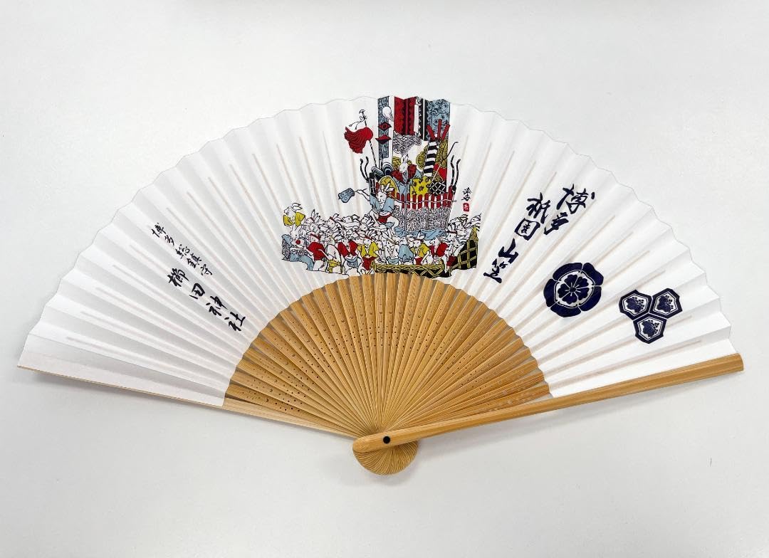Amazon.co.jp: 博多総鎮守 櫛田神社扇子 祇園山笠 : ファッション