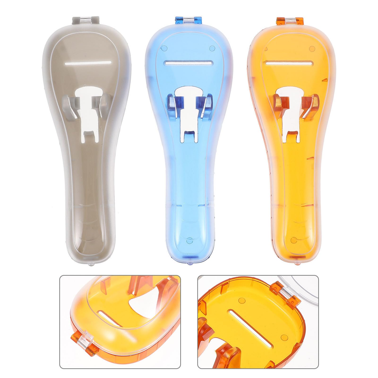 Estuche Protector Portátil para Afeitadoras de Barba para Hombre, 3 Piezas de PC Ecológico, Caja de Almacenamiento Adecuado para Viaje y Uso Diario Color