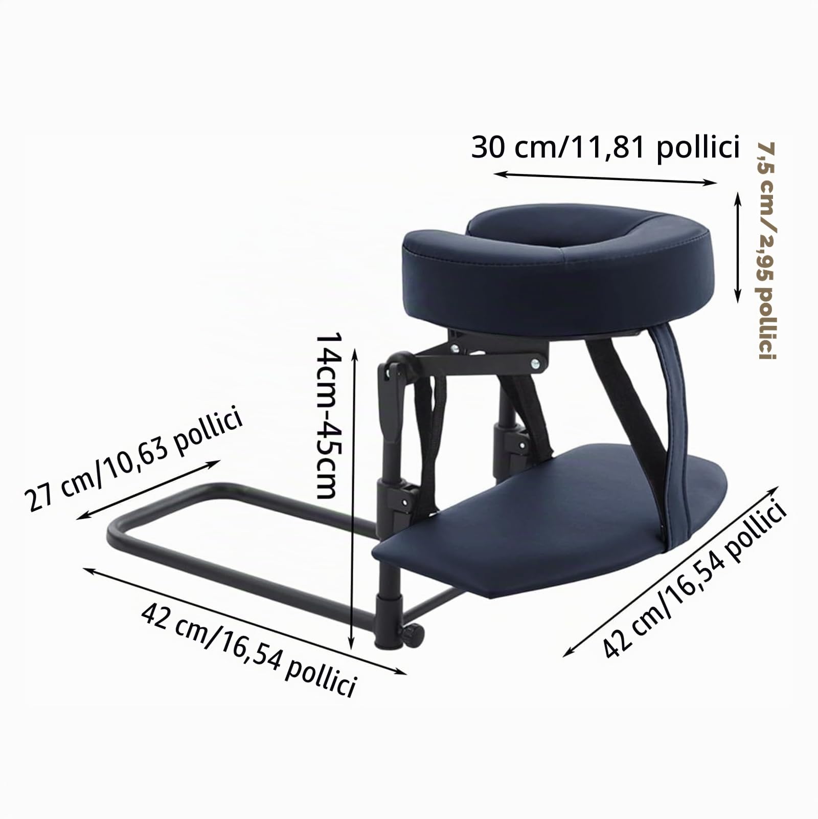 Poggiatesta massaggiante per letto supporto per il viso regolabile a casa kit da tavolo portatile materasso per dormire cuscino dopo intervento chirurgico agli occhi supporto per la testa(1 set,Black)