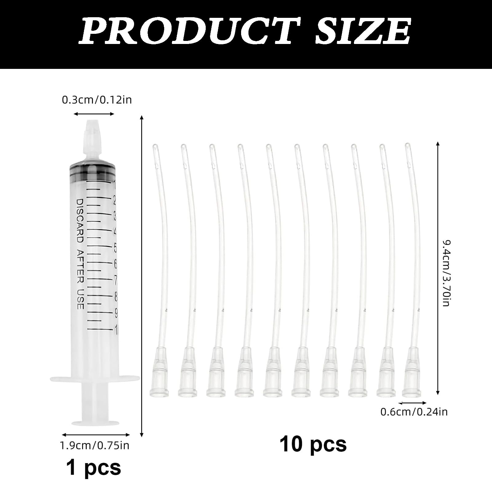 Tubes D'Alimentation Pour Oisillons,10 ML Seringue D'Alimentation pour Oiseau Avec 10 Tubes,Seringue Insuline,Seringue Alimentaire,pour Oiseaux Perroquets Et Petits Animaux Pour Lait Eau Médicaments