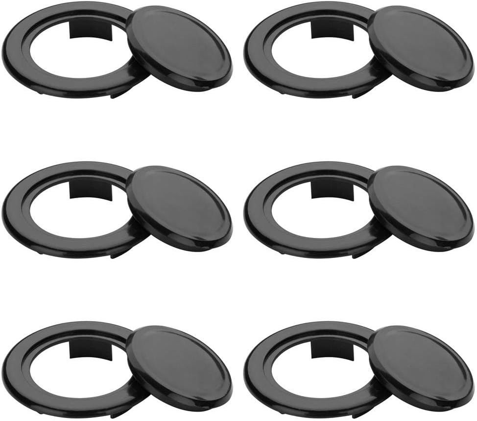 6 Pack 2 Inch Patio Table Umbrella Hole Ring and Cap Set