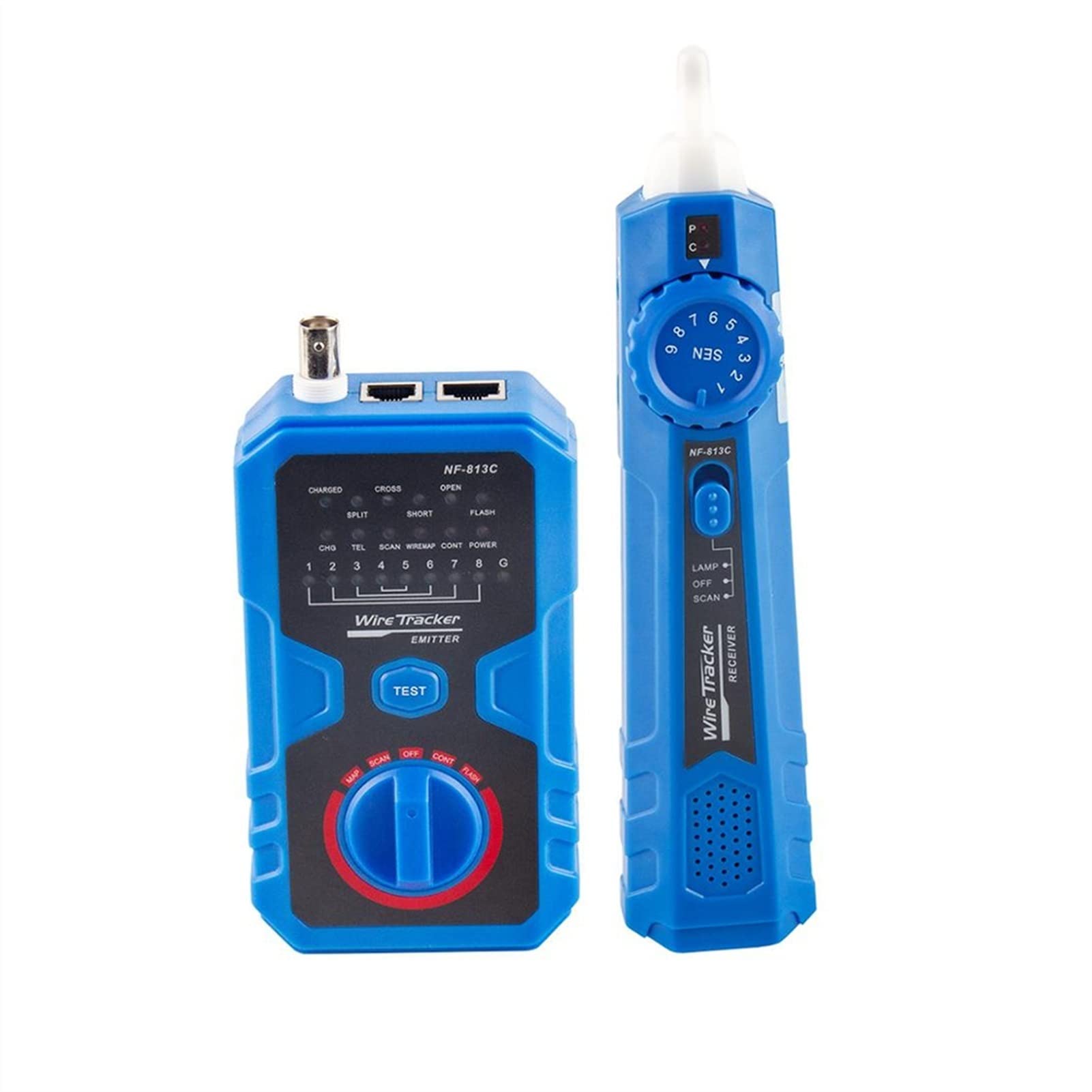 Detector de pared, NF-813c Probador de cable de red for Ethernet Lan Cable Testing Testing Tool Detector Detector de Cable Tracker