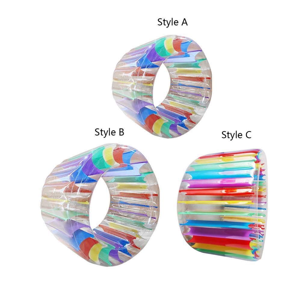 Rueda Inflable Gigante para Piscina Juguete Acuático Flotador de Agua Tubo Flotante para Niños y Adultos PVC Resistente Adecuada para Piscina Jardín, Estilo a 120x84x80cm