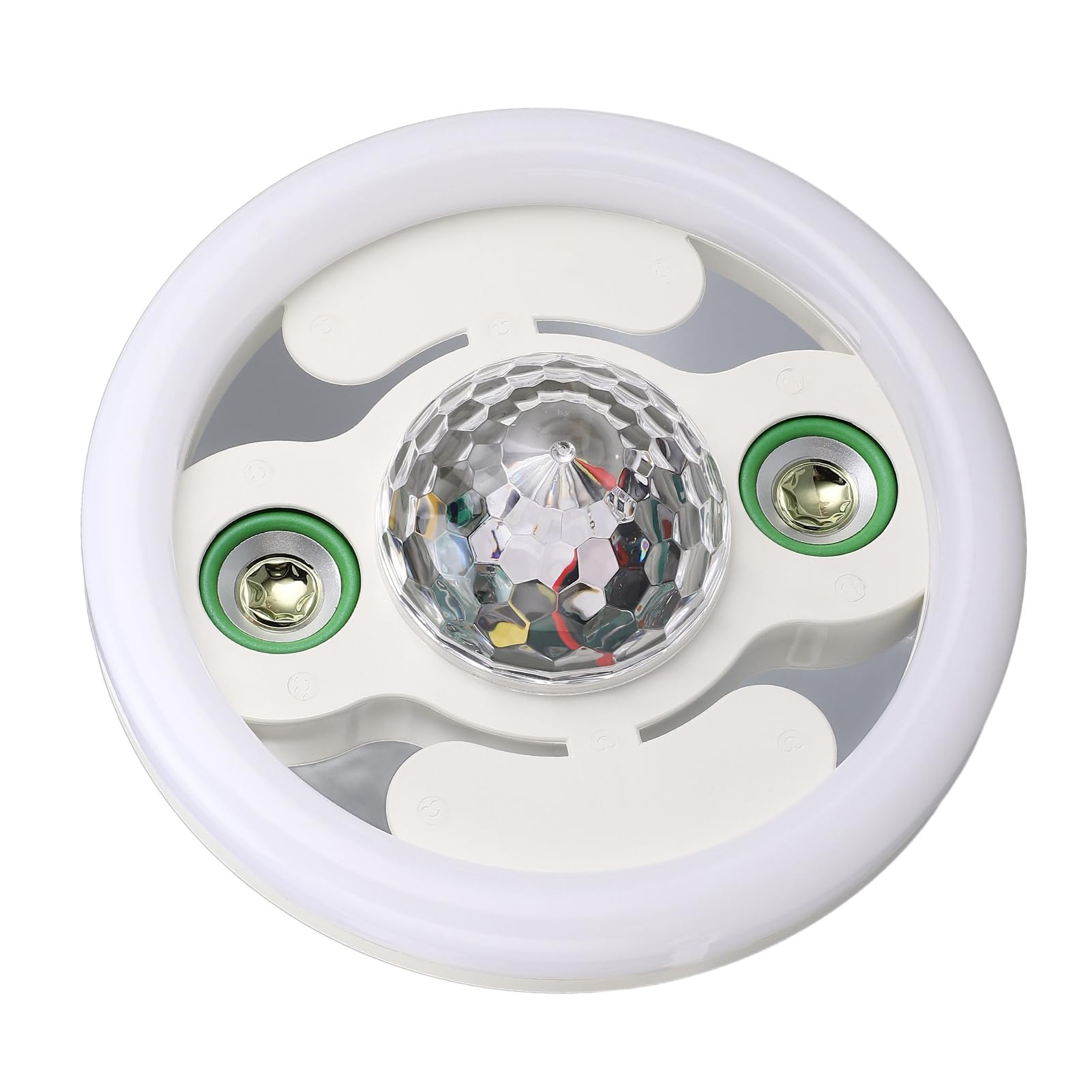 Luce LED Bluetooth con doppio altoparlante wireless E27 RGB, 48 W, lampada con cambio colore, telecomando per feste in casa