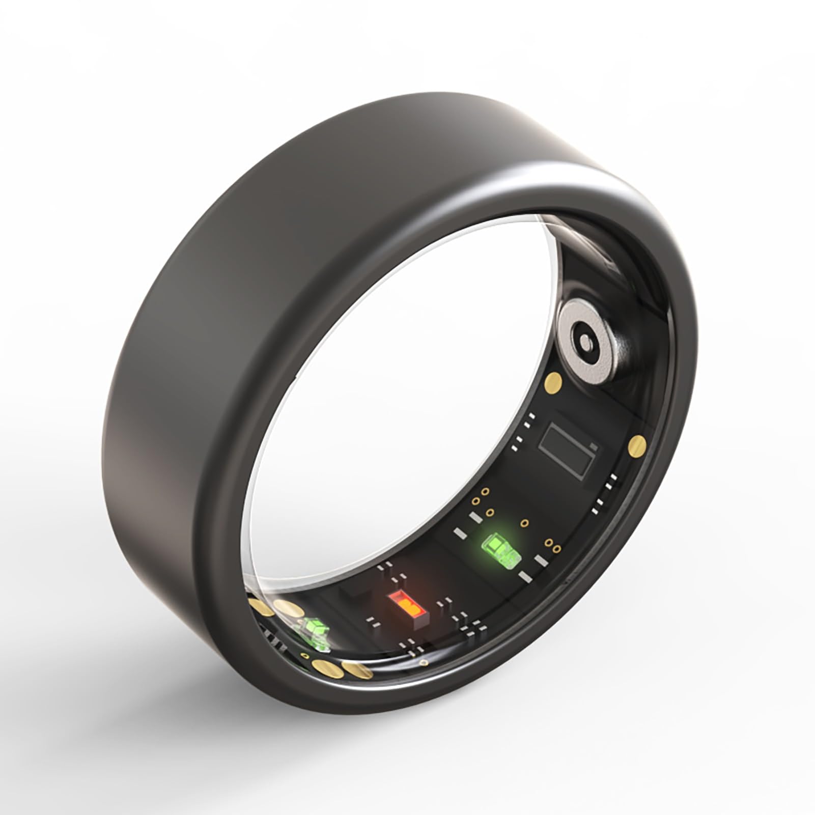 Smart Ring Bluetooth Fitness Tracker con monitoraggio della frequenza cardiaca, monitoraggio del sonno, contapassi calorie, IPX8, impermeabile per uomini e donne