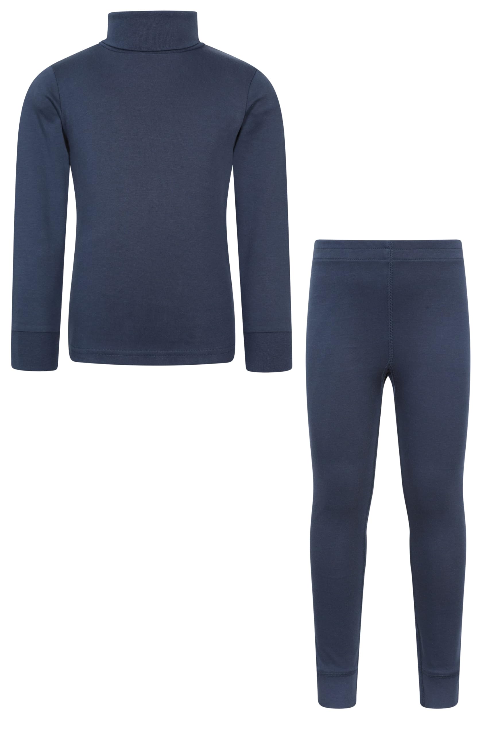 Mountain Warehouse Meribel Ensemble haut et pantalon thermiques pour enfants – 100 % coton, léger et respirant, garçons et filles – Automne hiver, extérieur, voyage et randonnée