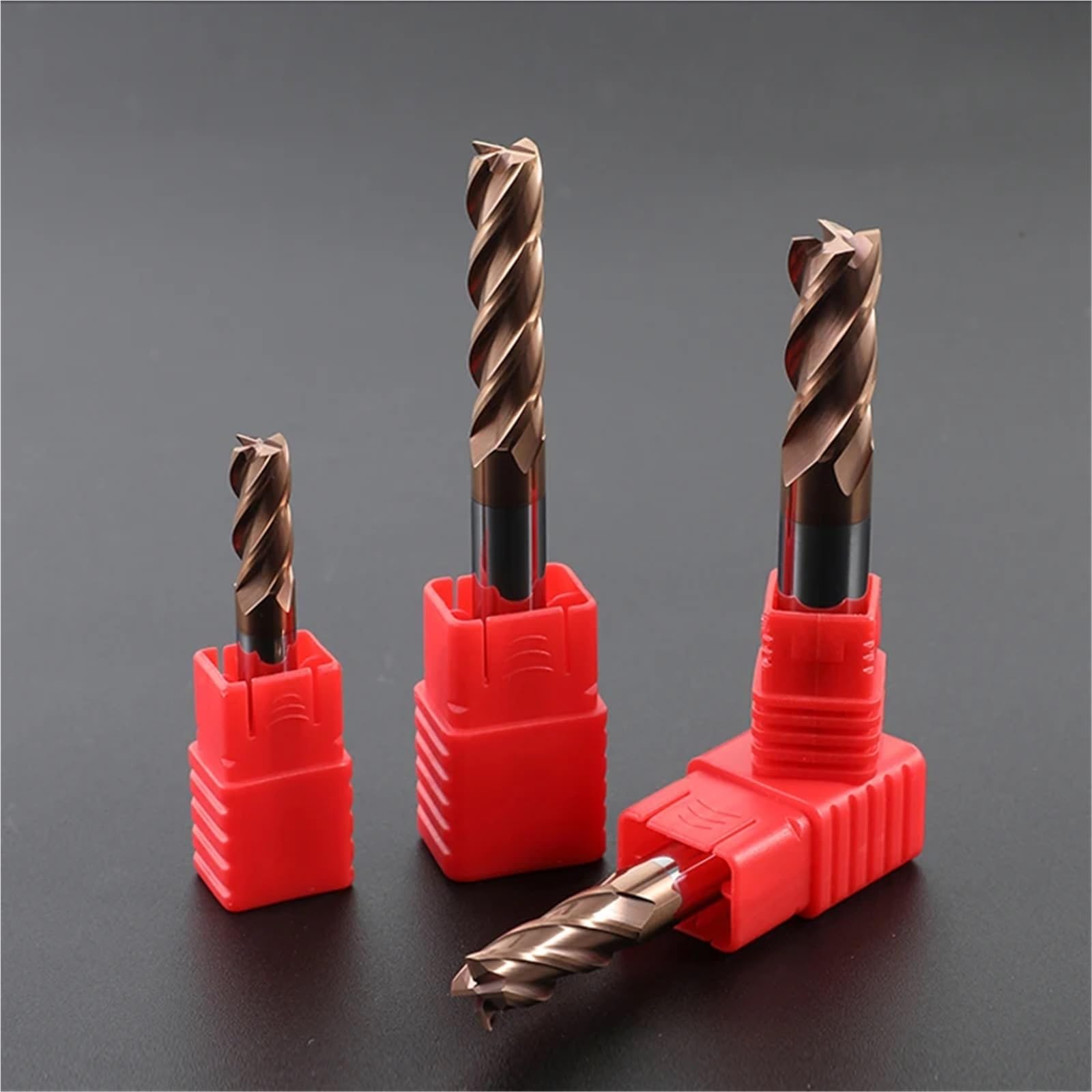 Fresa de carburo de 1 a 20 mm, fresa de 4 ranuras, herramienta de corte de acero de tungsteno con revestimiento de aleación, fresas de mecanizado CNC(5PCS,2 4 5 6 8 10 12 aset)
