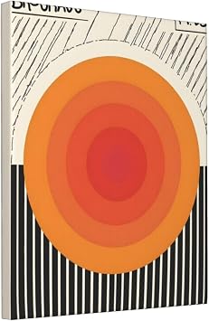 Abstract Target Art 8x10in Canvas Print, Easy Hang Durable Cotton Wall Art