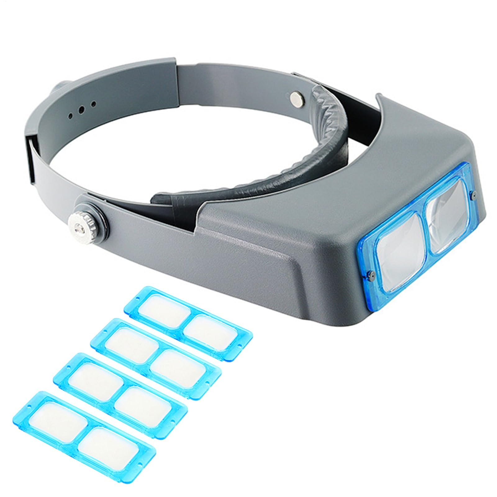 Loupe Bandeau Loupes | Loupe À Montage Sur Tête Pour La Lecture D'artisanat D'art, Binoculaire Pour Verre Optique De Travail Rapproché, Lunettes De Bijoutier Design Avec 4 Lenti