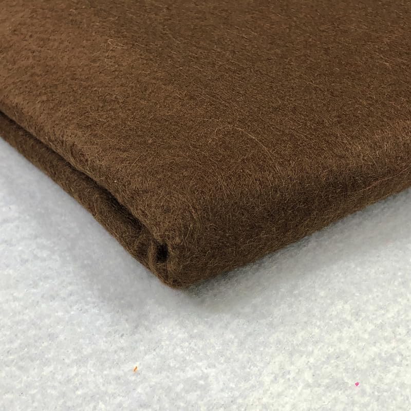 Acrylic Felt Fabric by the Metre - 60" (150cm) Extra Wide, 1mm Thick - Continuous Length Soft Crafting for Sewing, Applique, Decorations & Upholstery - Discount Fabrics LTD(Brown,5) โ image 1