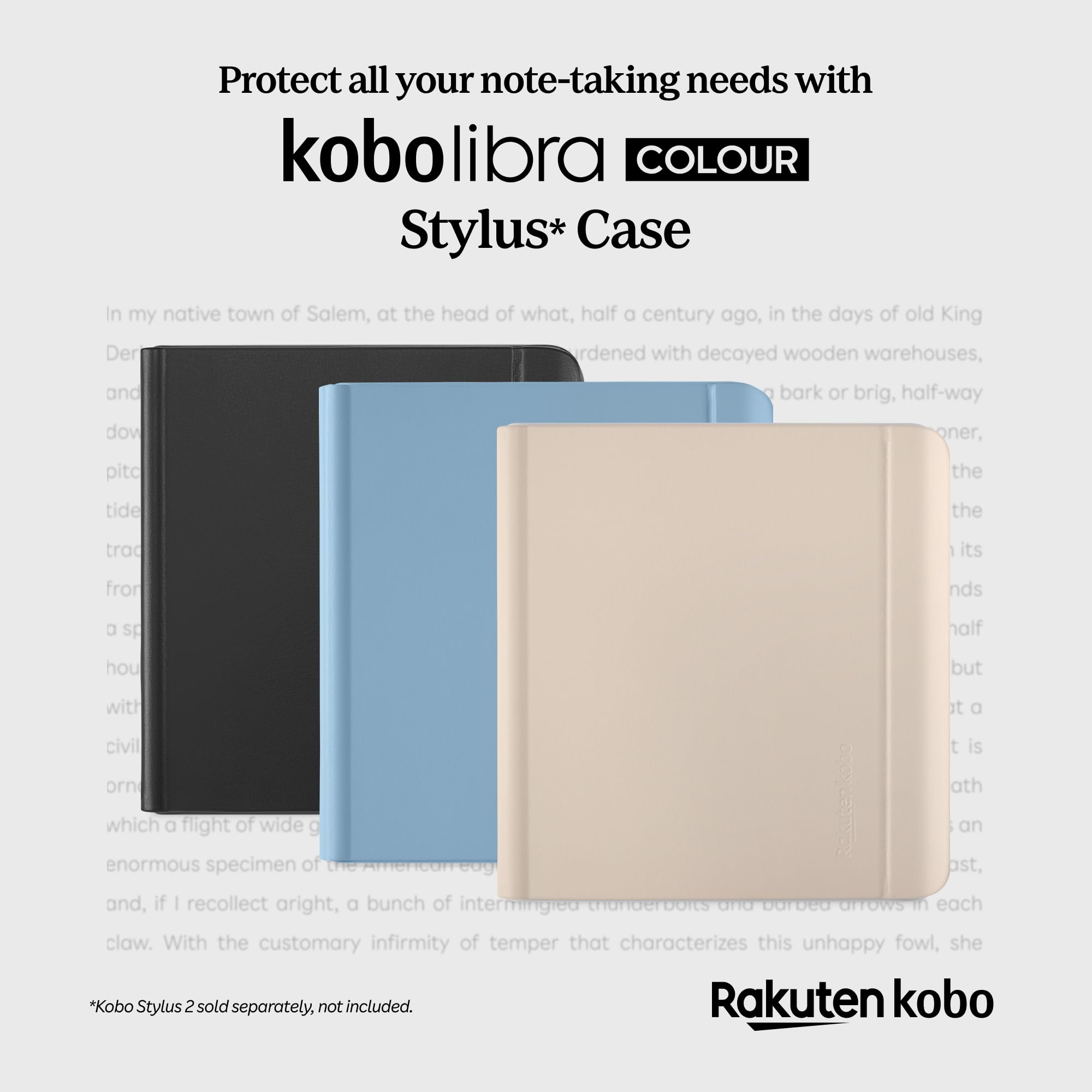 Kobo Libra Colour SleepCover Case with Stylus Holder (Stylus