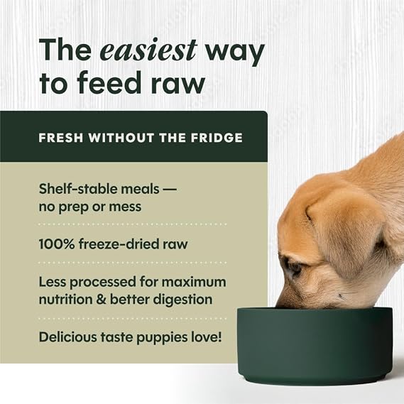 Instinct Freeze Dried Meals, Natural Dog Food, Cage-Free Chicken, 14 oz Bag | FreshDried raw, 85% meat & organs, 15% non-GMO vegetables, fruits & other wholesome ingredients, supports overall vitality